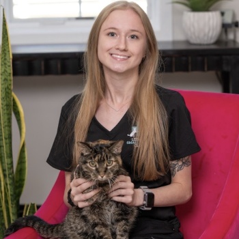 Lindsey with cat